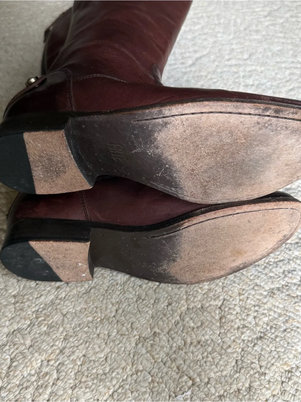 Frye Melissa Button Back Leather Boots sz 8
